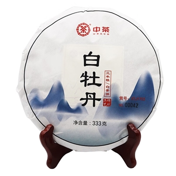 中茶|海堤 白牡丹饼（三年陈） 333g/饼 XTJ1702 （暂缺货）