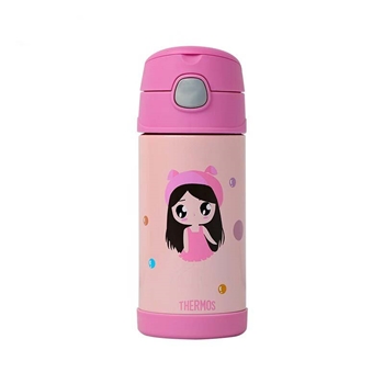 膳魔师（THERMOS）保温杯 儿童保温吸管杯 HelloKitty F4011  350ml