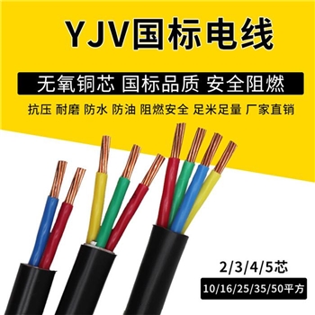 太阳牌 ZC-YJV 铜芯国标电缆 平方一米 ZC-YJV 3*25+2*16